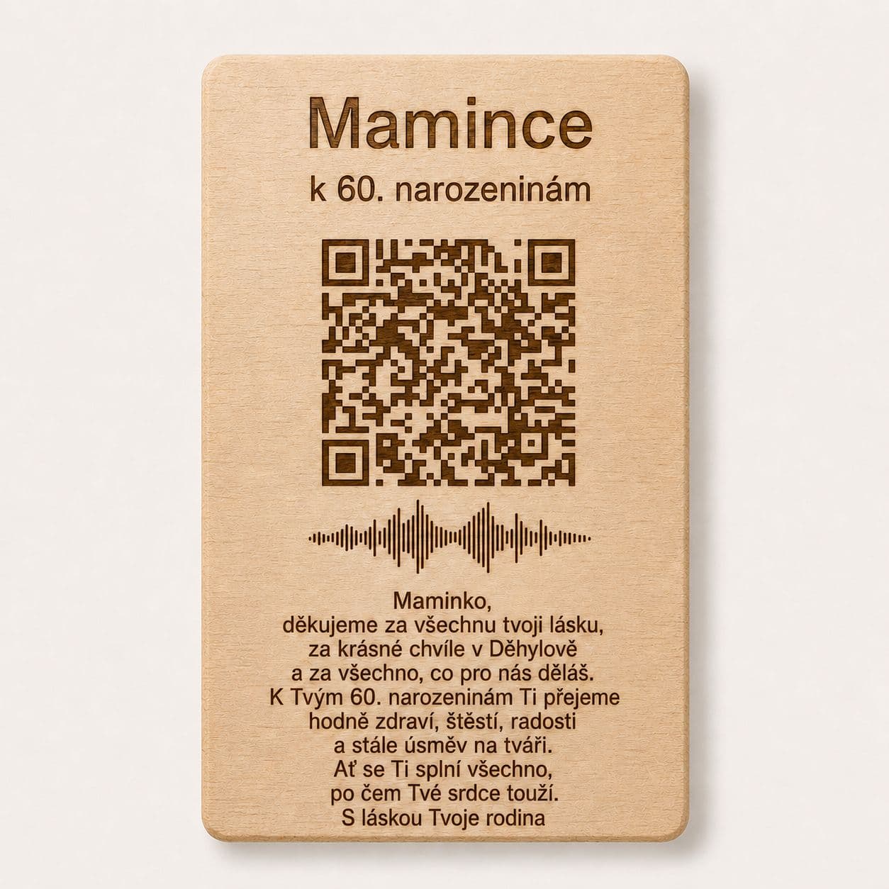 Písnička pro maminku k 60. narozeninám