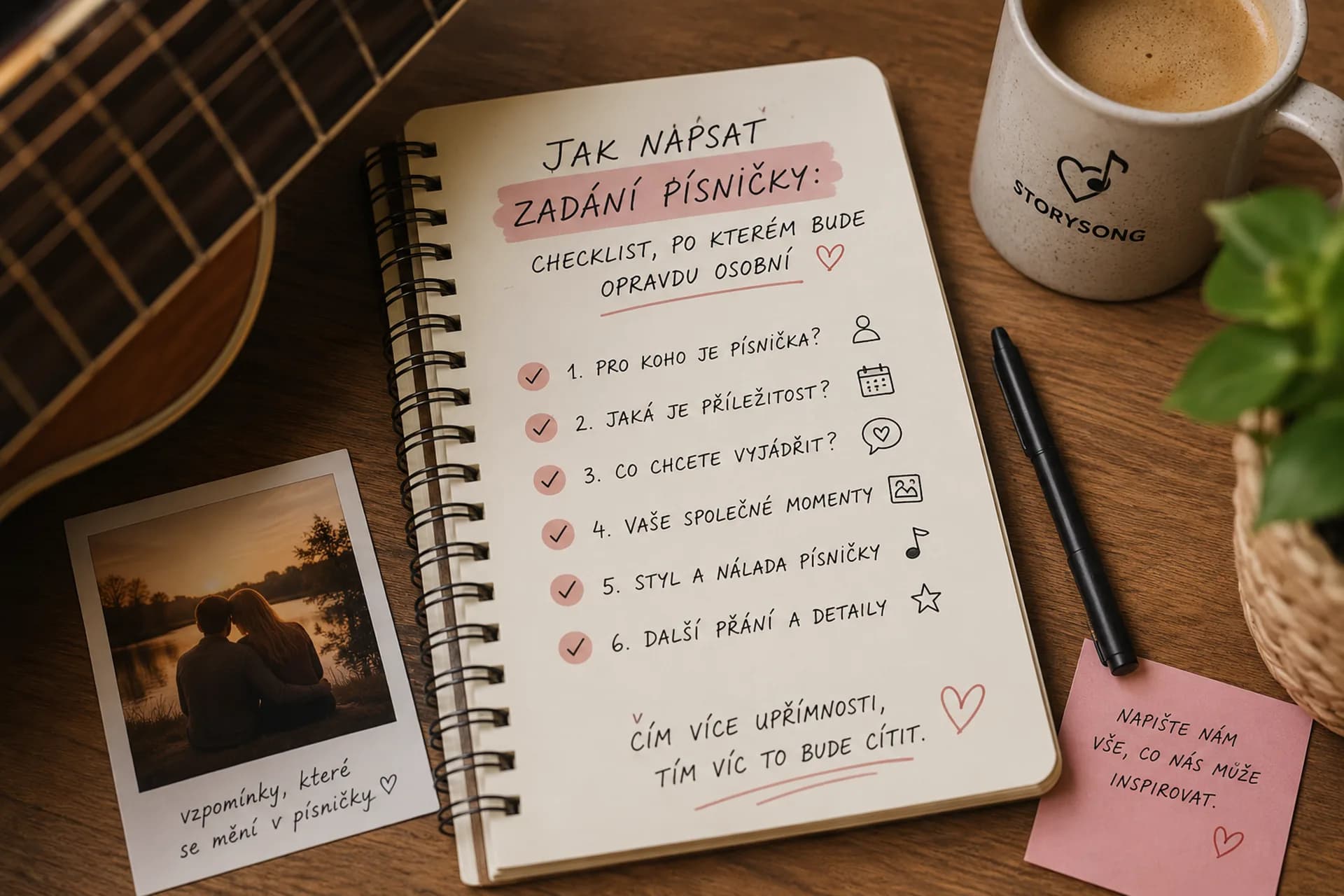 Jak napsat zadání písničky: checklist, po kterém bude opravdu osobní
