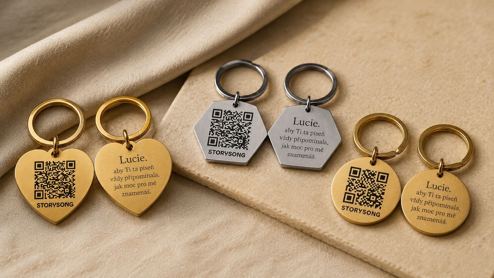Nerezové přívěsky s QR kódem: písnička, kterou máš vždycky u sebe