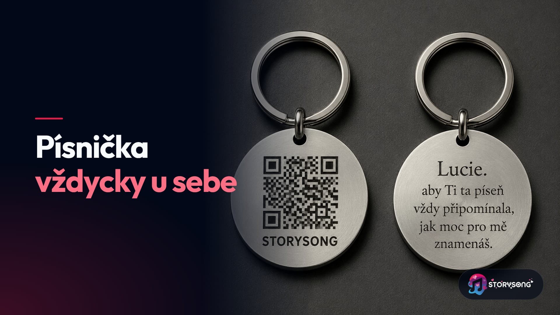 Nerezové přívěsky s QR kódem: písnička, kterou máš vždycky u sebe